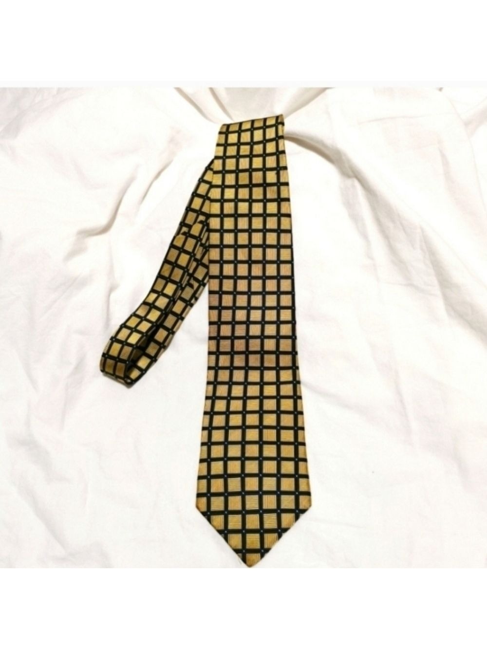 Cricket Checkered black necktie